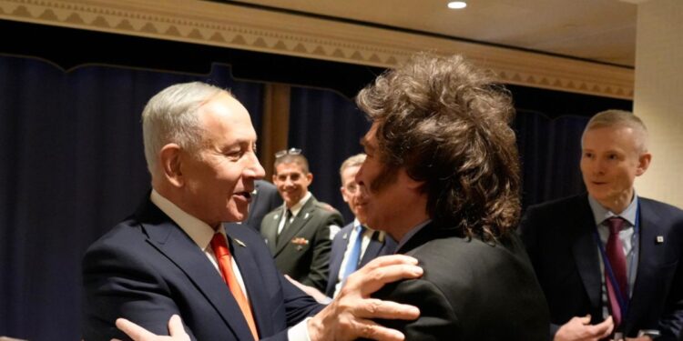 Javier Milei cerró su viaje a Nueva York con una reunión con Benjamin Netanyahu