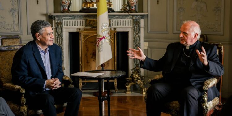 Jorge Macri avanzó con el nuevo nuncio en la agenda para recibir a León XIV