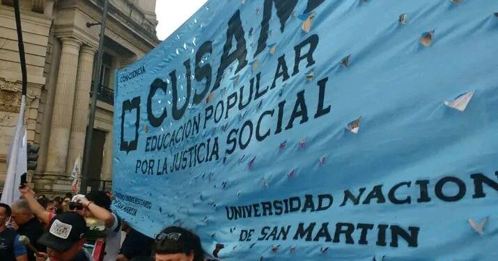 Estudiantes exdetenidos marcharon por la educación pública